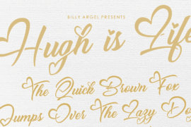 Hugh is Life Personal Use Font