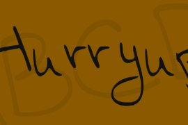 Hurryup Font