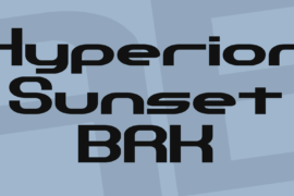 Hyperion Sunset BRK Font
