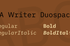 iA Writer Duospace Font Family