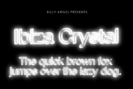 Ibiza Crystal Personal Use Font