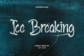 Ice Breaking Demo Font