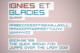 Ignis et Glacies Sharp Font Family