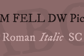 IM FELL DW Pica Font Family