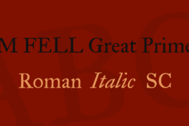 IM FELL Great Primer Font Family