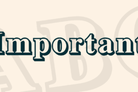 Important Font