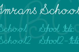 Imrans School Font Family