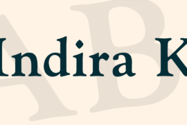 Indira K Font