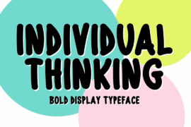 Individual Thinking Font