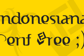 Indonesiana Serif Free ;) Font