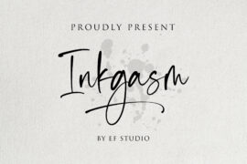Inkgasm – Personal Use Font