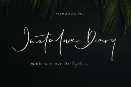 Instalove Diary Font