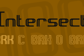 Intersect Font Family