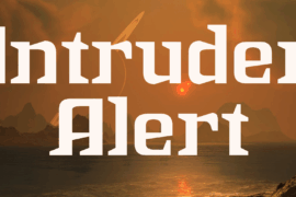 Intruder Alert Font