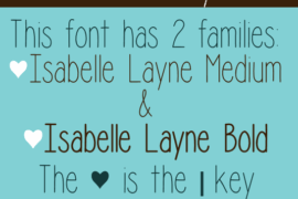 Isabelle Layne Font Family