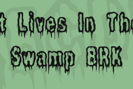 It Lives In The Swamp BRK Font