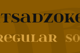 itsadzoke Font Family