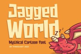 Jagged-World Font