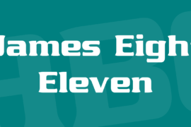 James Eight Eleven Font