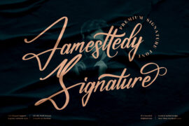 Jamesttedy Signature Font Family