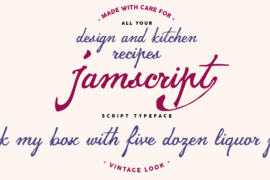 Jamscript Font