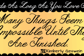 Janda As Long As You Love Me Font