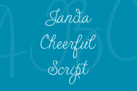Janda Cheerful Script Font