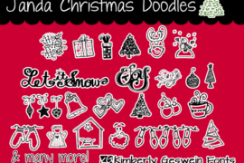 Janda Christmas Doodles Font