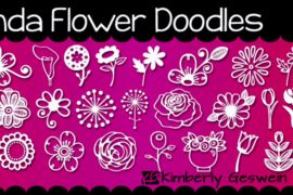 Janda Flower Doodles Font