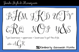Janda Stylish Monogram Font