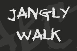 Jangly walk Font