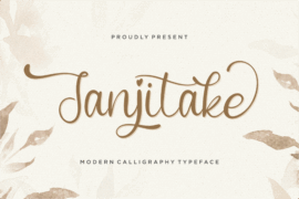 Janjitake Demo Font