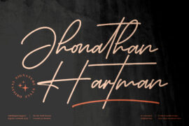 Jhonathan Hartman Font Family