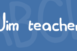 Jim teacher Font