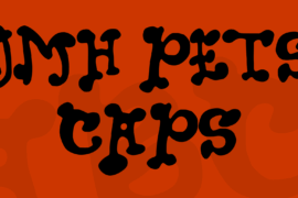 JMH PETS CAPS Font
