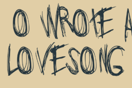 Jo wrote a lovesong Font