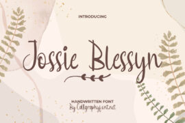 Jossie Blessyn Demo Font