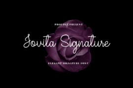 Jovita SignatureDemo Font