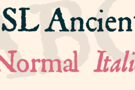JSL Ancient Font Family