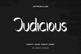 Judicious Demo Font