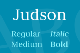 Judson Font Family