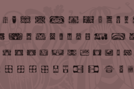 Jugendstil Ornamente Font