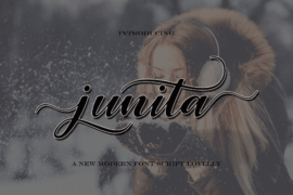 junita script Font