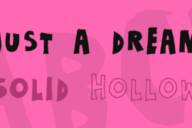 Just a dream Font Family
