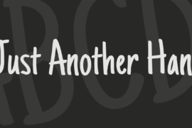 Just Another Hand Font