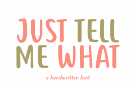 Just tell me what Font Family