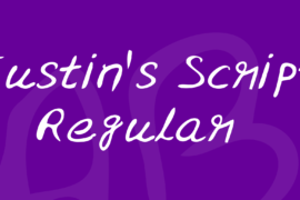 Justin’s Script Font