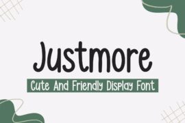 Justmore – Personal Use Font