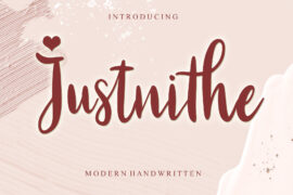Justnithe – Personal Use Font