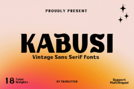 KABUSI Font Family